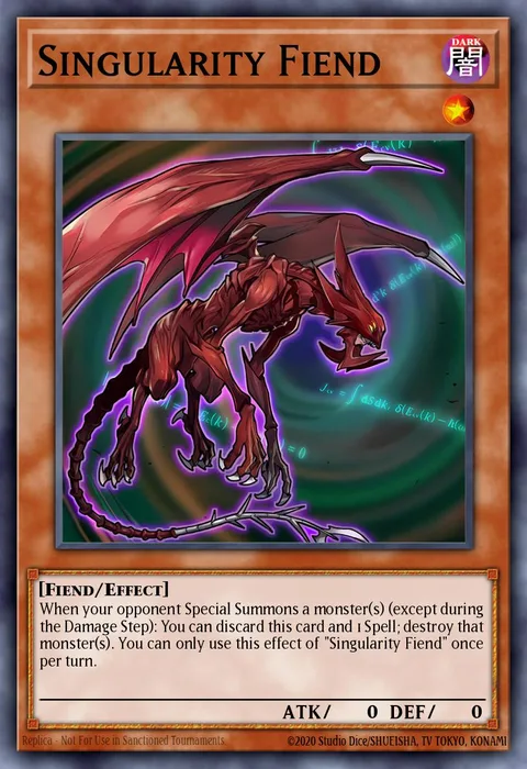 Singularity Fiend trading card