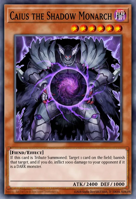 Caius the Shadow Monarch trading card