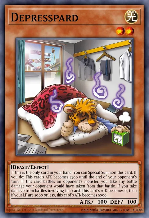 Depresspard trading card