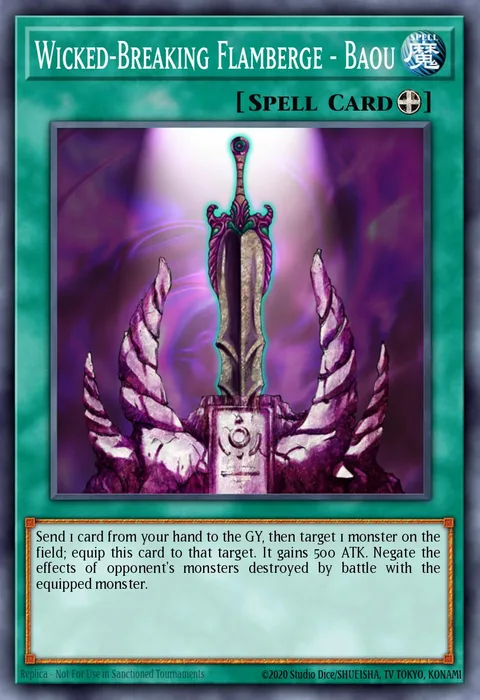 Wicked-Breaking Flamberge - Baou trading card