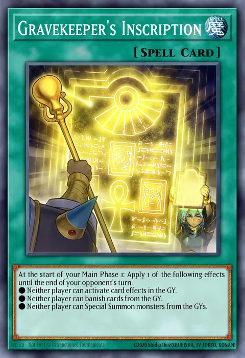 Gravekeeper's Inscription trading card