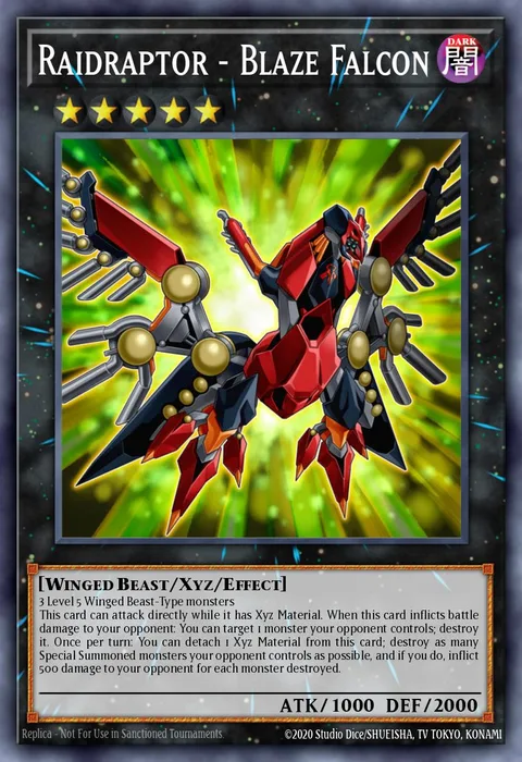 Raidraptor - Blaze Falcon trading card