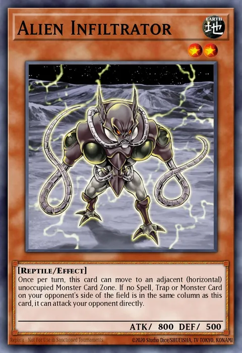 Alien Infiltrator trading card