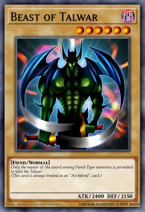Beast of Talwar trading card