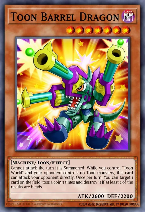 Toon Barrel Dragon trading card