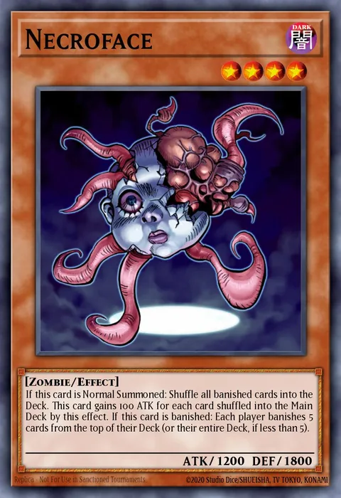 Necroface trading card