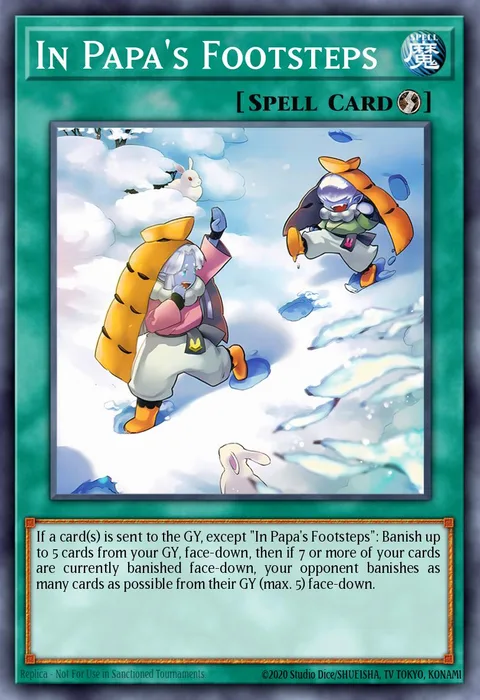 In Papa's Footsteps trading card
