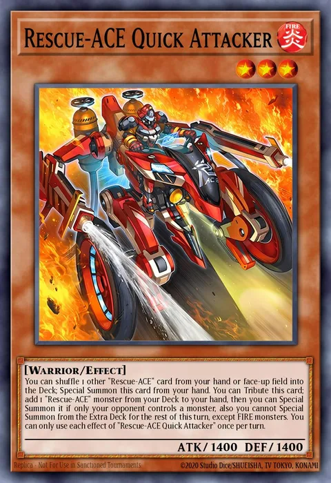 Rescue-ACE Quick Attacker trading card