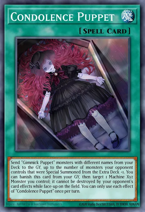 Condolence Puppet trading card
