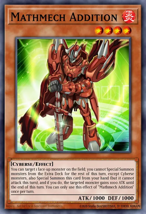 Mathmech Addition trading card