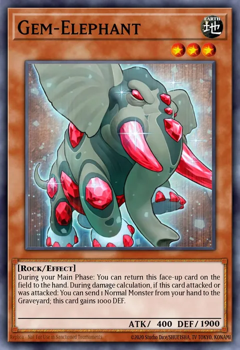 Gem-Elephant trading card