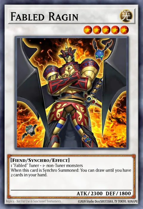 Fabled Ragin trading card