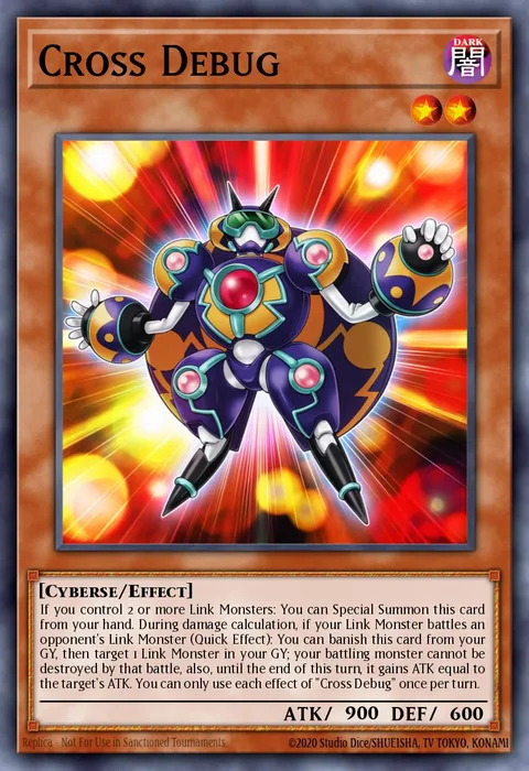 Cross Debug trading card