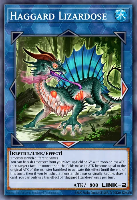 Haggard Lizardose trading card