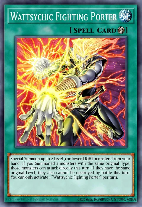 Wattsychic Fighting Porter trading card