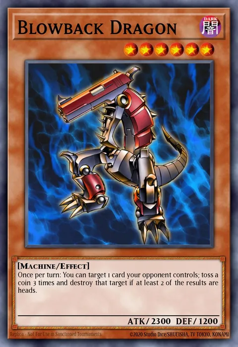 Blowback Dragon trading card