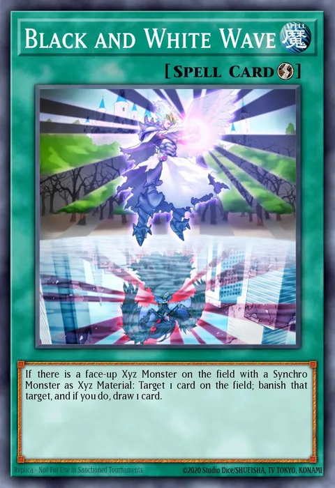 Black and White Wave trading card