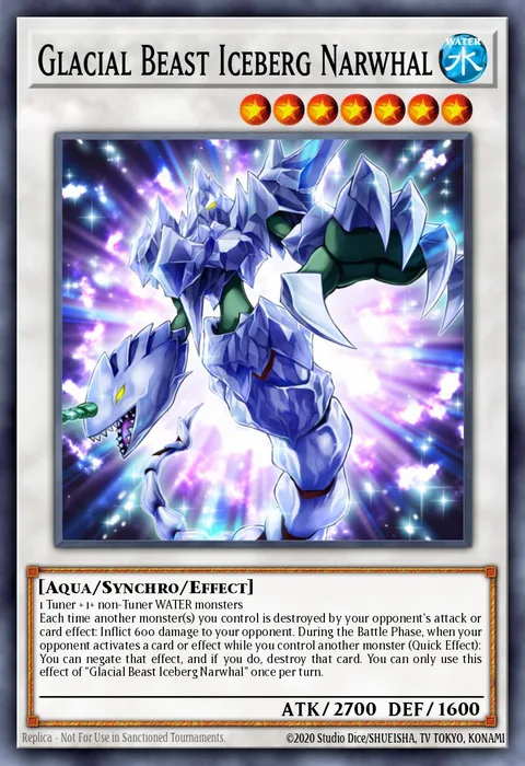 Glacial Beast Iceberg Narwhal trading card