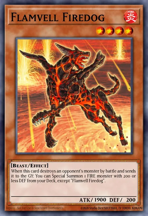 Flamvell Firedog trading card