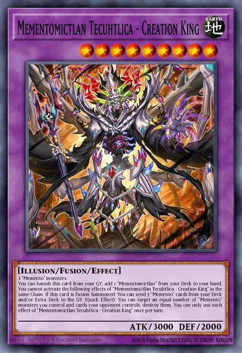 Mementomictlan Tecuhtlica - Creation King trading card