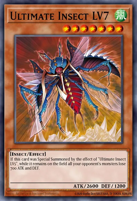 Ultimate Insect LV7 trading card