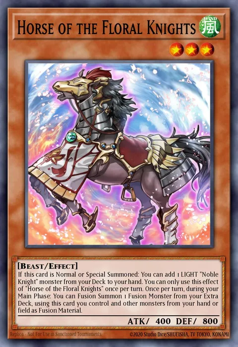 Horse of the Floral Knights trading card