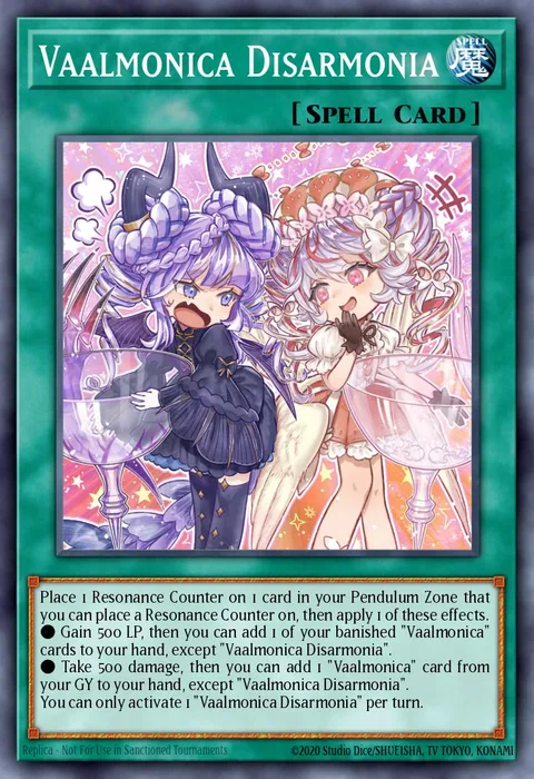 Vaalmonica Disarmonia trading card