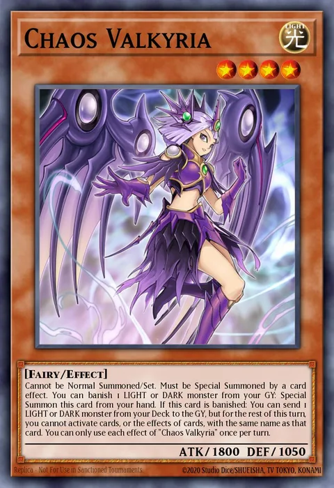 Chaos Valkyria trading card