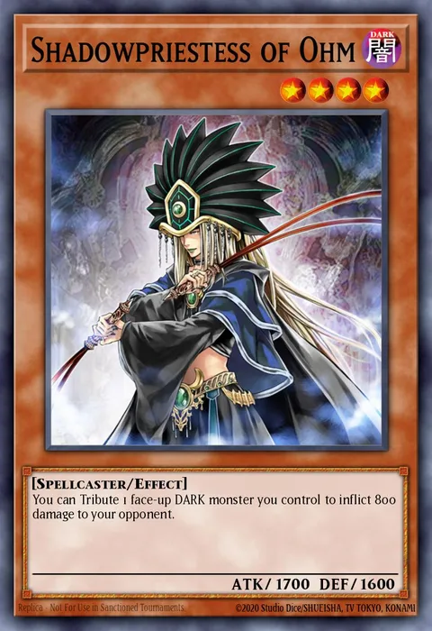 Shadowpriestess of Ohm trading card
