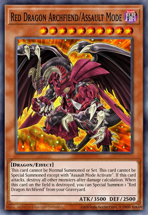 Red Dragon Archfiend/Assault Mode trading card