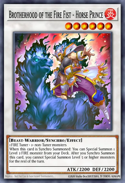 Brotherhood of the Fire Fist - Horse Prince trading card