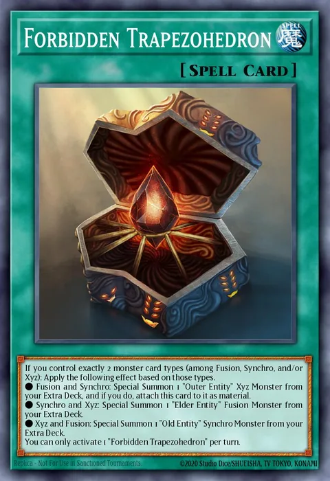 Forbidden Trapezohedron trading card