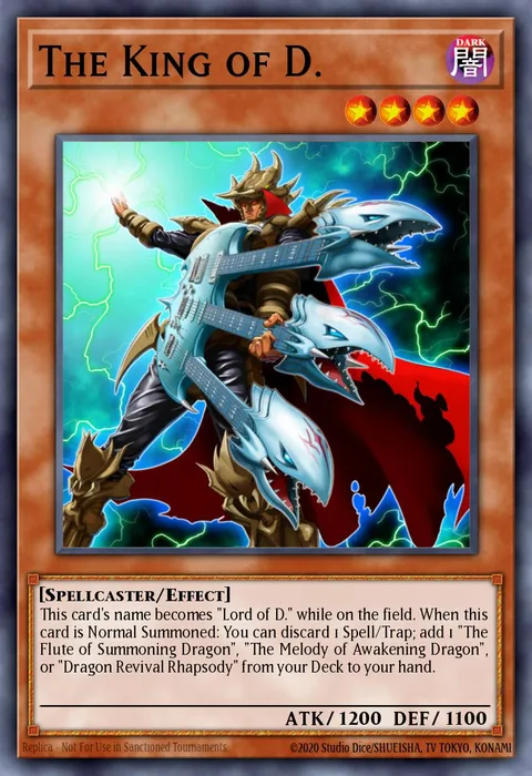 The King of D. trading card