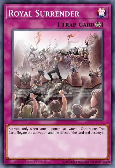 Royal Surrender trading card
