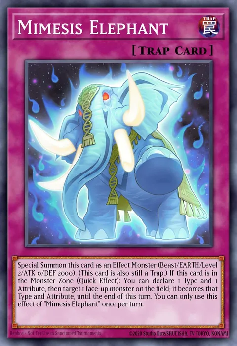 Mimesis Elephant trading card