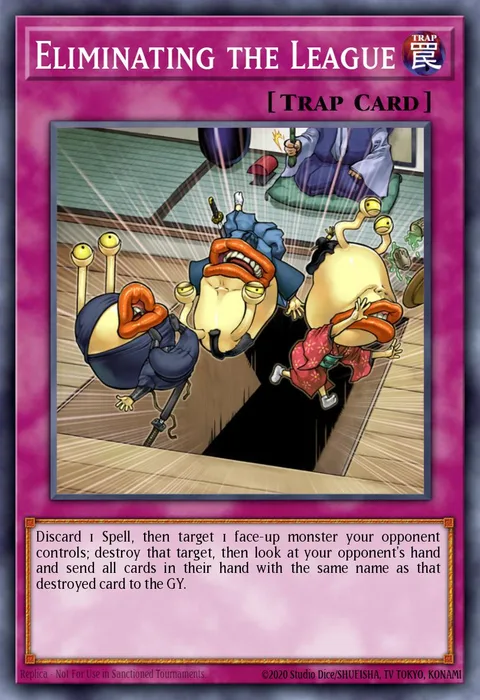 Eliminating the League trading card
