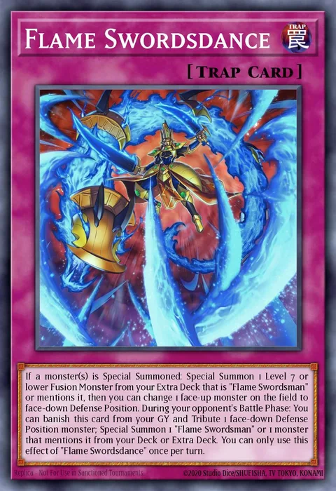 Flame Swordsdance trading card