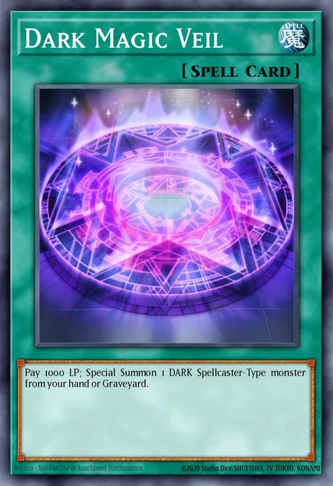 Dark Magic Veil trading card