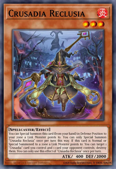 Crusadia Reclusia trading card