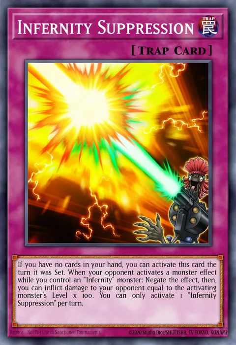 Infernity Suppression trading card