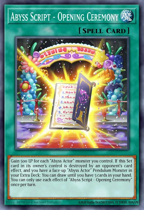 Abyss Script - Opening Ceremony trading card