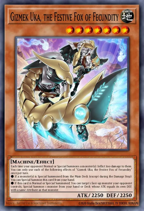 Gizmek Uka, the Festive Fox of Fecundity trading card