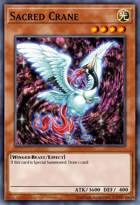 Sacred Crane trading card