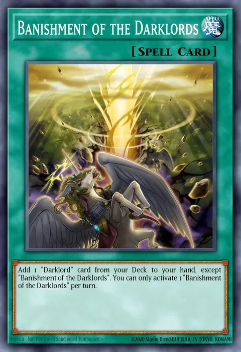 Banishment of the Darklords trading card