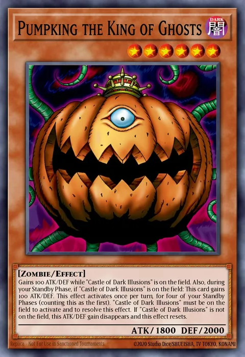Pumpking the King of Ghosts trading card