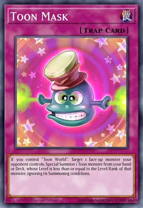 Toon Mask trading card