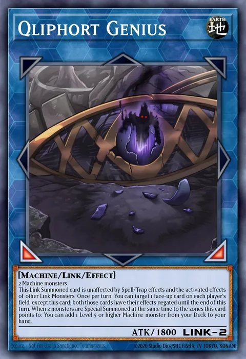 Qliphort Genius trading card