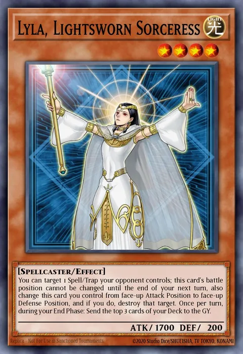 Lyla, Lightsworn Sorceress trading card