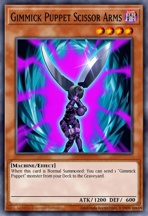 Gimmick Puppet Scissor Arms trading card