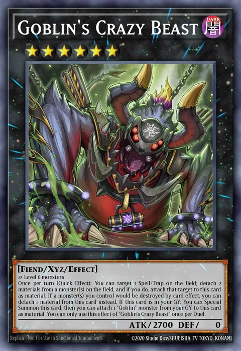 Goblin's Crazy Beast trading card